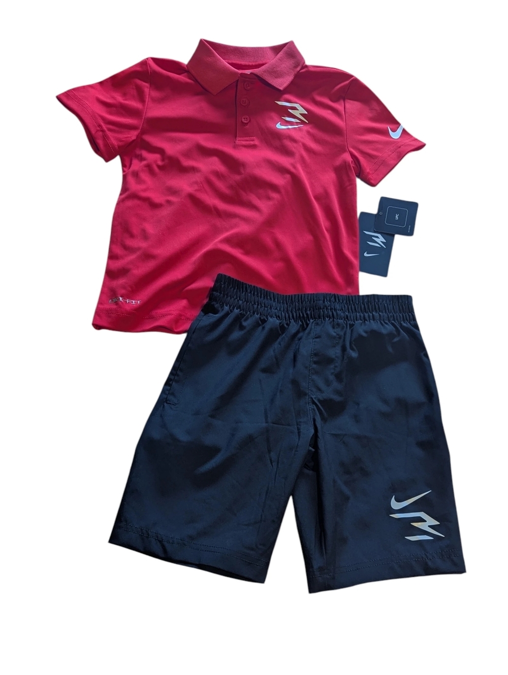 Nike 2-Piece Shorts + Polo Combo, Size 6